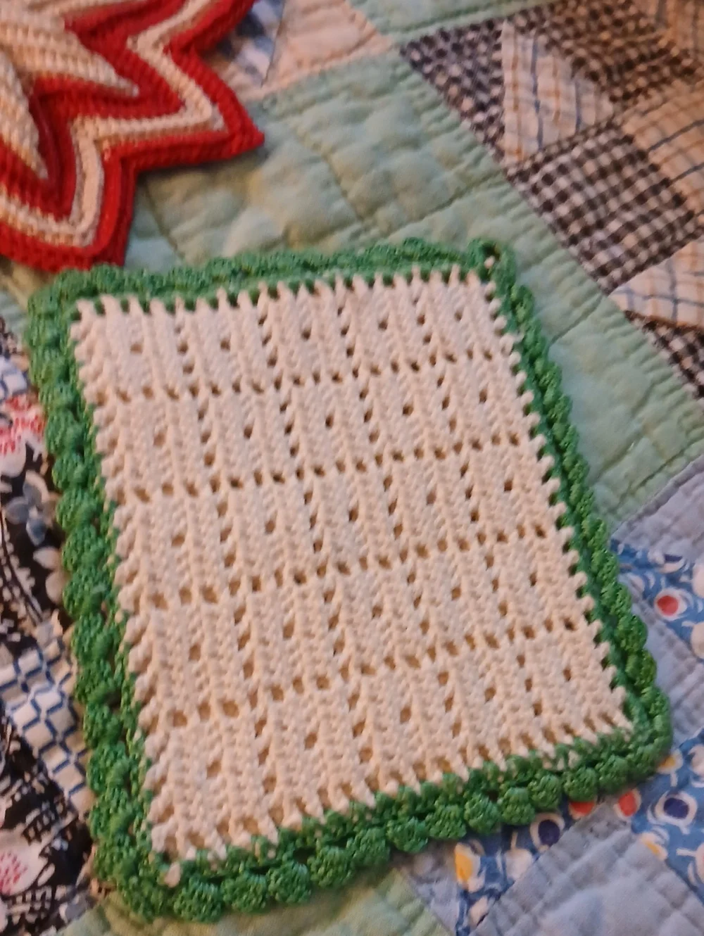 Vintage Crochet Pot Holders Handmade Vintage Crochet Potholders Dolies